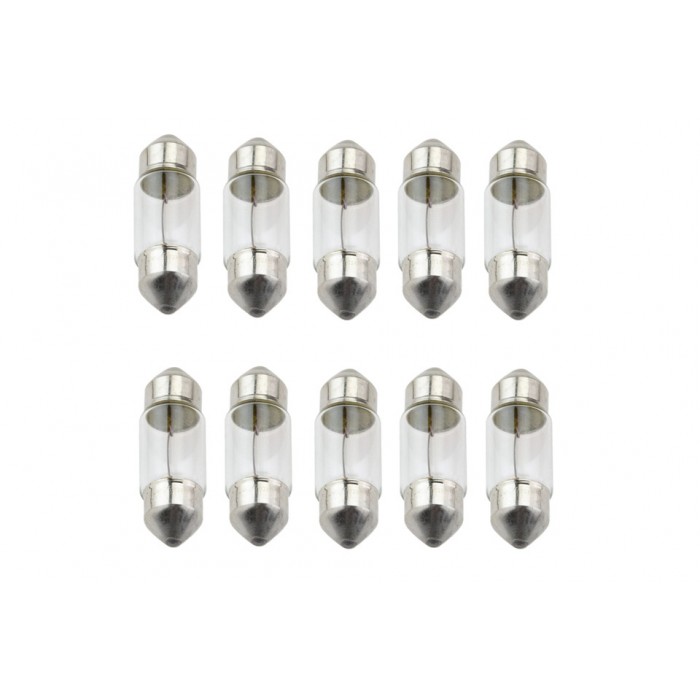 Lot 10 ampoules Pour C10W 12V 10W