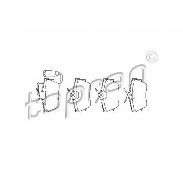 kit de plaquettes de frein...