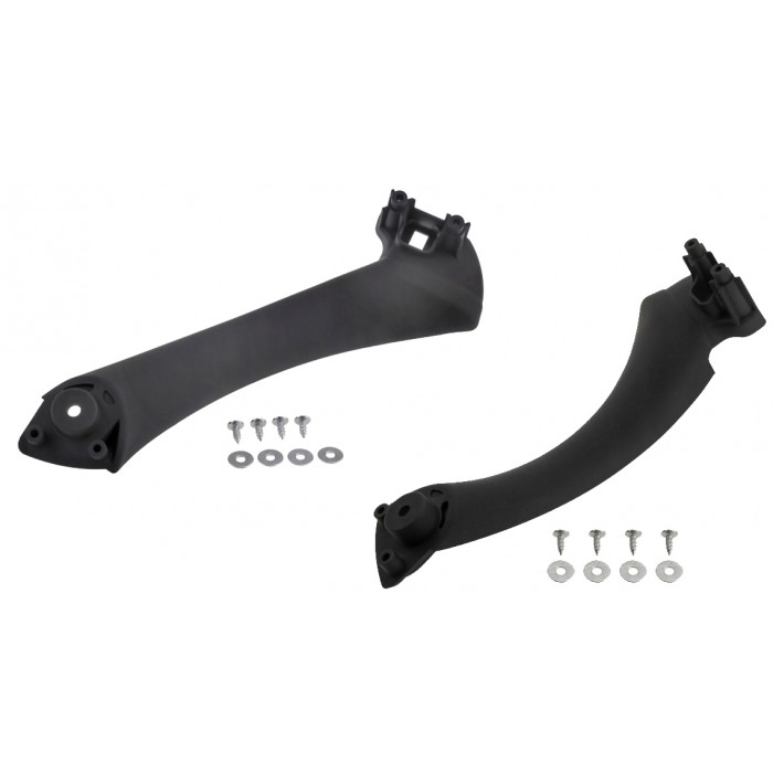 x2 Poignée de Porte intérieure Gauche+Droite Noire Cache Pour Bmw 3 51417230850