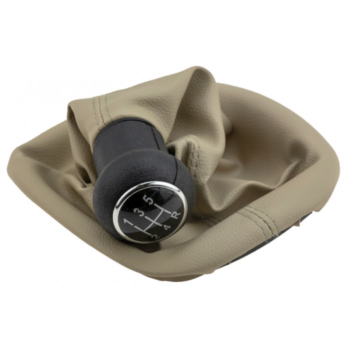 Soufflet Levier de Vitesse + Pommeau Beige Pour Vw Passat 3B0711113J-FEX