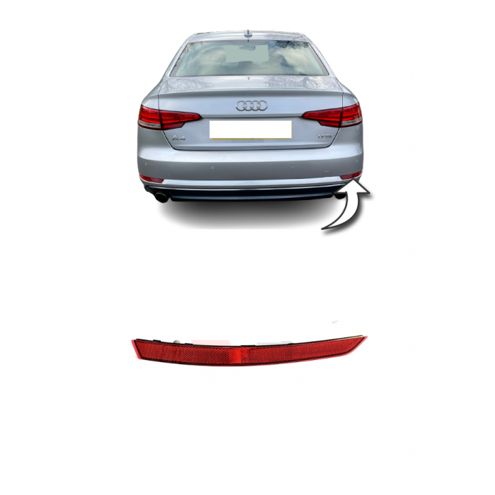 Pare Choc Réflecteur Arrière Droit Pour Audi A4 2016-2022 8W0945106C