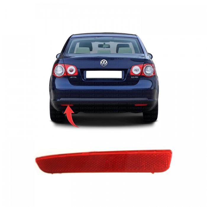 Pare Choc Réflecteur Arrière Gauche Pour Vw Jetta III 1K5945105