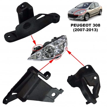 Kit Réparation Feu Avant Droit Pour Peugeot 308 I 6212 E4