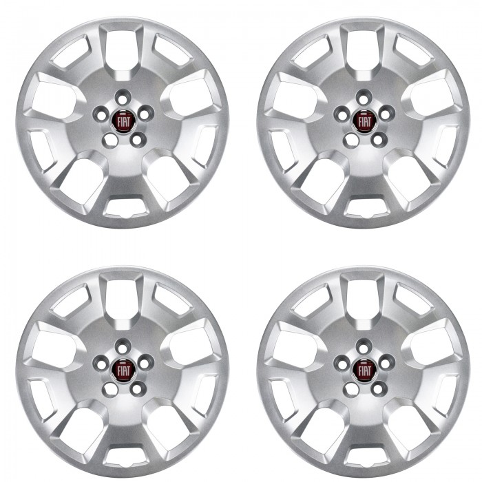 x4 Enjoliveur de Roue 16" Original Pour Fiat Doblo 2009-2016 OR 51983639