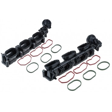 x2 Collecteur d'Admission Gauche+Droit Pour Audi A4 A5 A6 A7 A8 Q5 06E133109AF