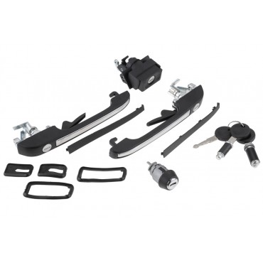 Kit Barillet Serrure de Porte Neiman Pour Vw Golf II 1983-1992 191898081