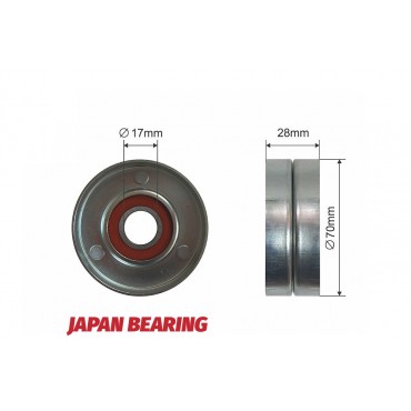 Poulie Galet Courroie Enrouleur Pour Hyundai Accent II Elantra III 2528127000