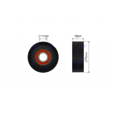 Poulie Galet Courroie Enrouleur Pour Hyundai Accent II Elantra III 2528127000