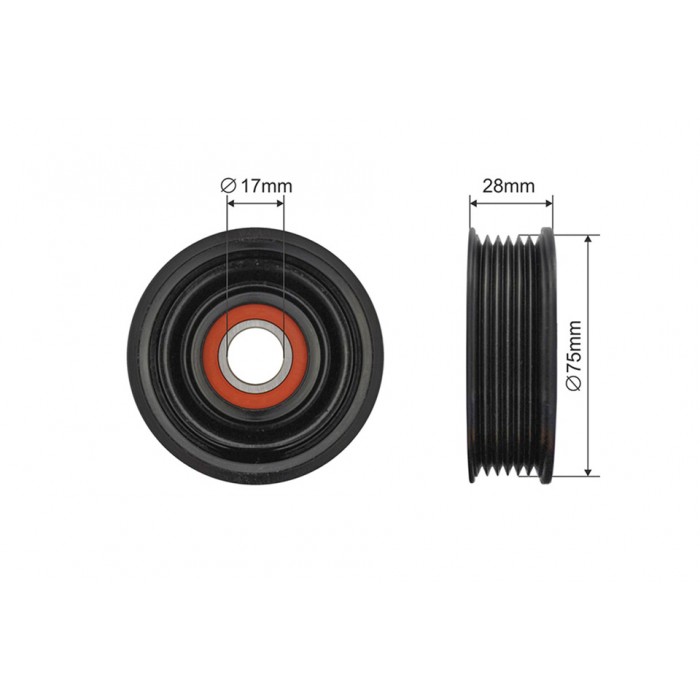 Poulie Galet Courroie Enrouleur Pour Mazda 3 1.6 MZR Z60115980C Z60115980D