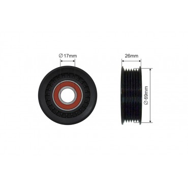 Poulie Galet Courroie Enrouleur Pour Ford Fiesta V Maverick Mazda 3 6 LF1715980A