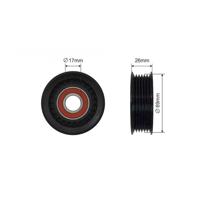 Poulie Galet Courroie Enrouleur Pour Ford Fiesta V Maverick Mazda 3 6 LF1715980A