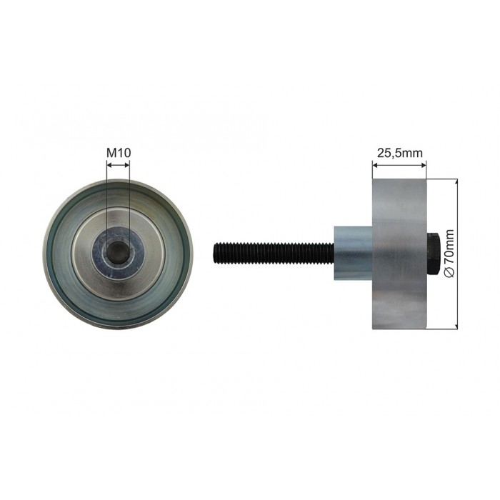 Poulie Galet Courroie Enrouleur Pour Chevrolet Camaro Captiva Saab 9-3 12571794