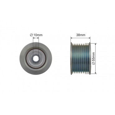 Poulie Galet Courroie Enrouleur Pour Toyota Land Cruiser 200 1660351010