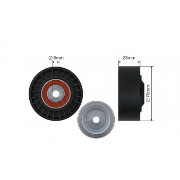 Poulie Galet Courroie Enrouleur Pour Audi A4 A5 Seat Exeo Vw Amarok 03L145276C