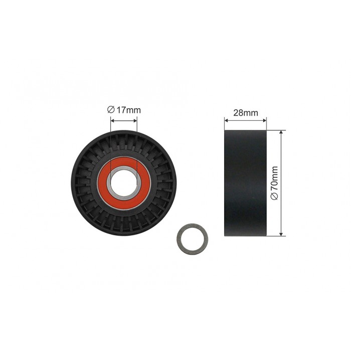 Poulie Galet Courroie Enrouleur Pour Bmw Série 5 E39 7 E38 8 E31 11281742858