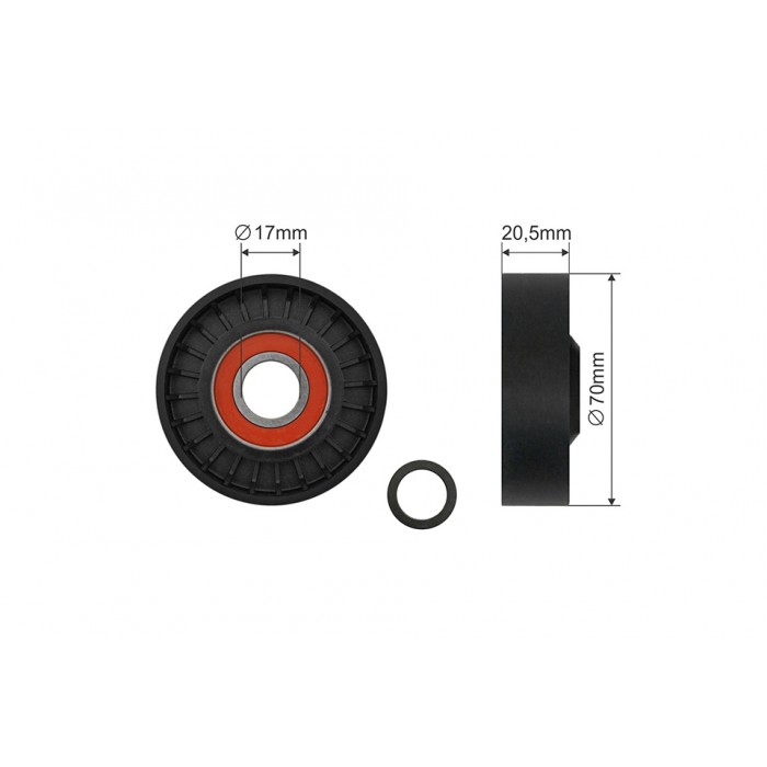 Poulie Galet Courroie Enrouleur Pour Ford Focus II Kuga I Volvo C30 8M5N6A228AA