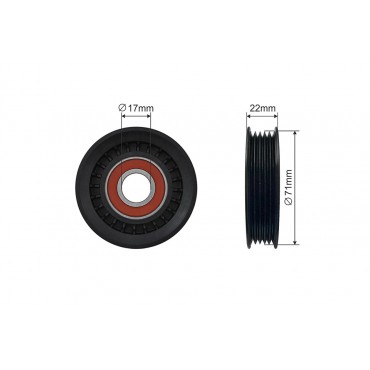 Poulie Galet Courroie Enrouleur Pour Ford Mondeo I II 93BB19A216CE 93BB19A216BF