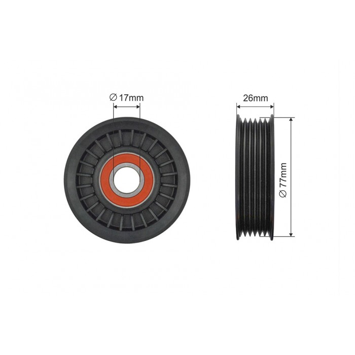 Poulie Galet Courroie Enrouleur Pour Ford C-Max Focus II 1352451 4M5Q6A228ED