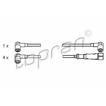 Jeux câble d'allumage Seat...