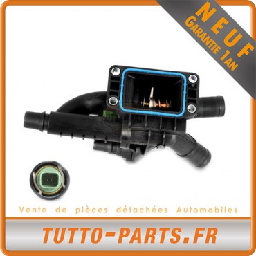 Boitier + Thermostat d'Eau Citroen Peugeot 1.6 2.0 HDi - 9670253780 1336AF