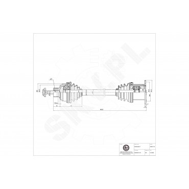 Arbre de transmission Cardan Pour Audi A4 A5 8K0407271AF 8K0407271AL 8K0407451JX