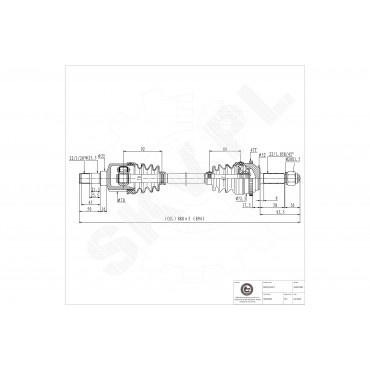 Arbre de transmission Cardan Pour Chevrolet Aveo/Kalos Daewoo Kalos 96963324
