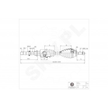 Arbre de transmission Cardan Pour Peugeot 205 Citroën C15 Visa