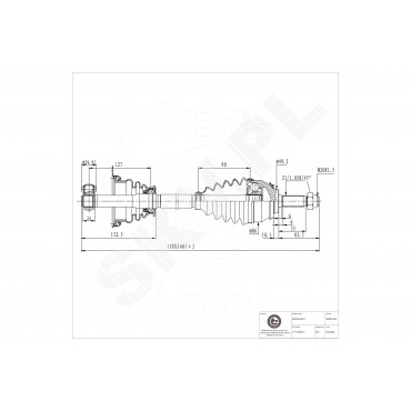Arbre de transmission Cardan Pour Renault Logan Sandero Dacia Logan Sandero
