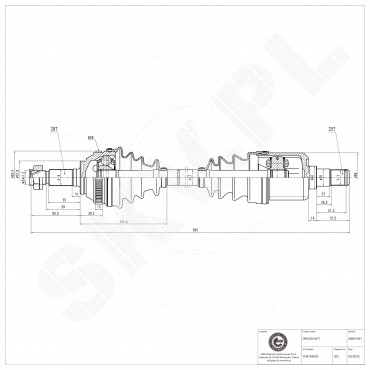 Arbre de transmission Cardan Pour Land Rover Freelander Soft Top TDB104020