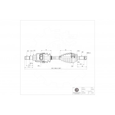 Arbre de transmission Cardan Pour Mazda 3 5 GG3325600A GG3325600B GG3325600C