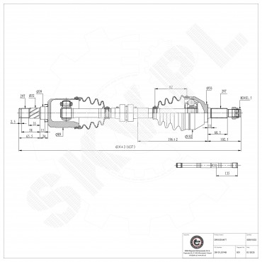 Arbre de transmission Cardan Pour Renault Koleos Nissan Qashqai X-Trail Van