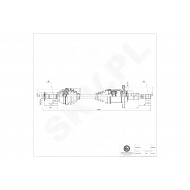 Arbre de transmission Cardan Pour Renault Koleos Nissan Qashqai X-Trail Van