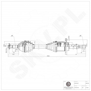 Arbre de transmission Cardan Pour Renault Koleos Nissan Qashqai X-Trail Van