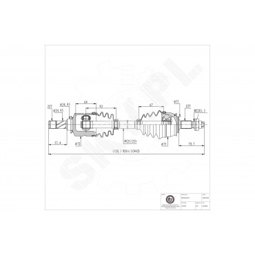 Arbre de transmission Cardan Pour Opel Adam Corsa D E Vauxhall Corsa MK III (D)