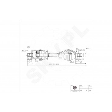 Arbre de transmission Cardan Avant Droit Pour Opel Astra H Zafira B Vauxhall