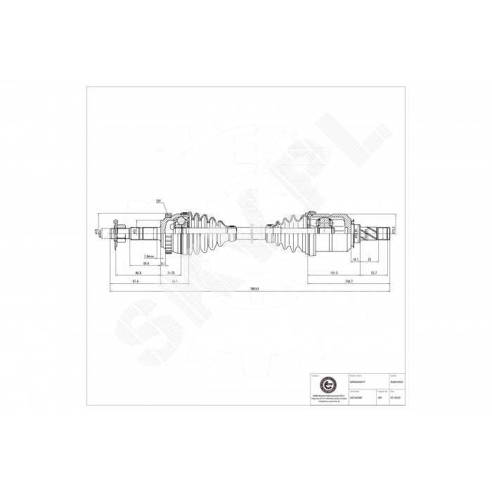Arbre de transmission Cardan Pour Opel Combo Corsa B C Tigra Vauxhall