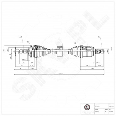Arbre de transmission Cardan Pour Opel Combo Corsa C Tigra Vauxhall