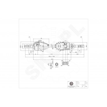 Arbre de transmission Cardan Pour Renault Espace IV 8200387424 8200387439