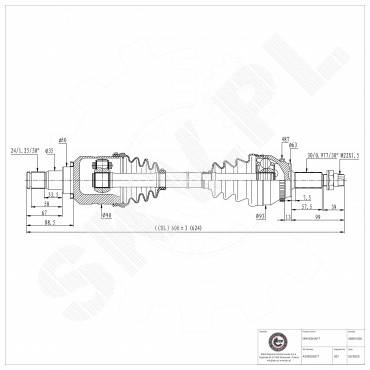 Arbre de transmission Pour Toyota Avensis Corolla 4342005371 4342005372
