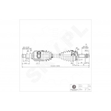 Arbre de transmission Pour Toyota Corolla 434200F010 434200F011