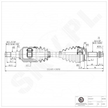 Arbre de transmission Pour Toyota Corolla 434200F010 434200F011