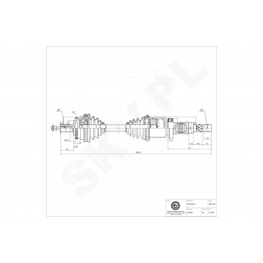 Arbre de transmission Pour Volvo S60 I V70 II 30735121 30783097 36000532 8252049