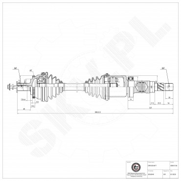 Arbre de transmission Pour Volvo S60 I V70 II 30735121 30783097 36000532 8252049