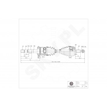 Arbre de transmission Pour VW California T5 Camper T6 Multivan V VI 7E0407454CX