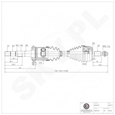Arbre de transmission Pour VW California T5 Camper T6 Multivan V VI 7E0407454CX