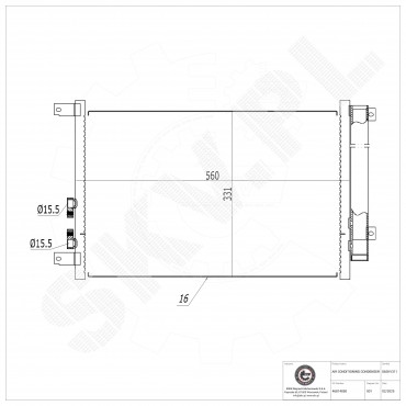 Condenseur de Climatisation Pour Alfa Romeo 147 GT 46814850 50506520 50506568