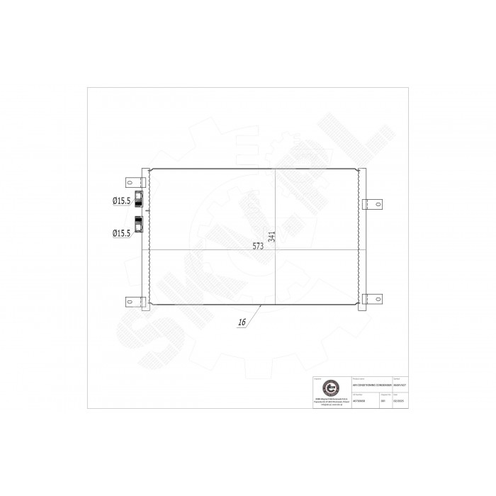Condenseur de Climatisation Pour Alfa Romeo 147 156 46790658 46842842 60628820
