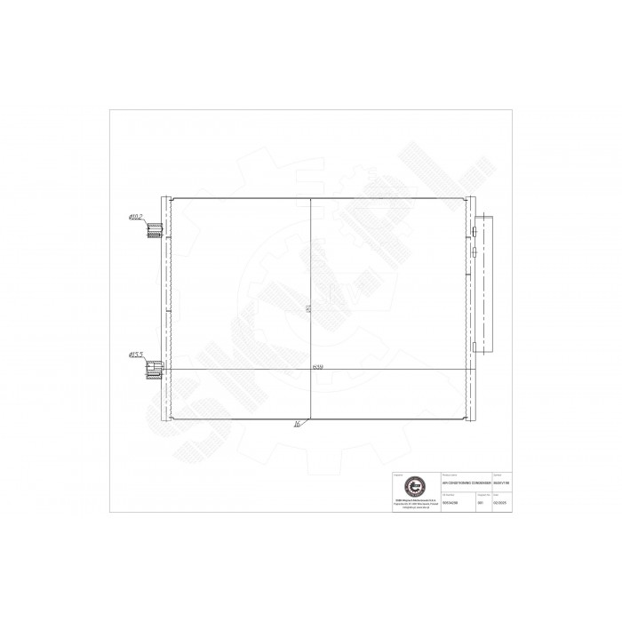 Condenseur de Climatisation Pour Alfa Romeo Giulia Stelvio 50534298