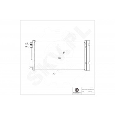 Condenseur de Climatisation Pour Peugeot Opel Fiat Alfa Romeo 6455GA 13310103