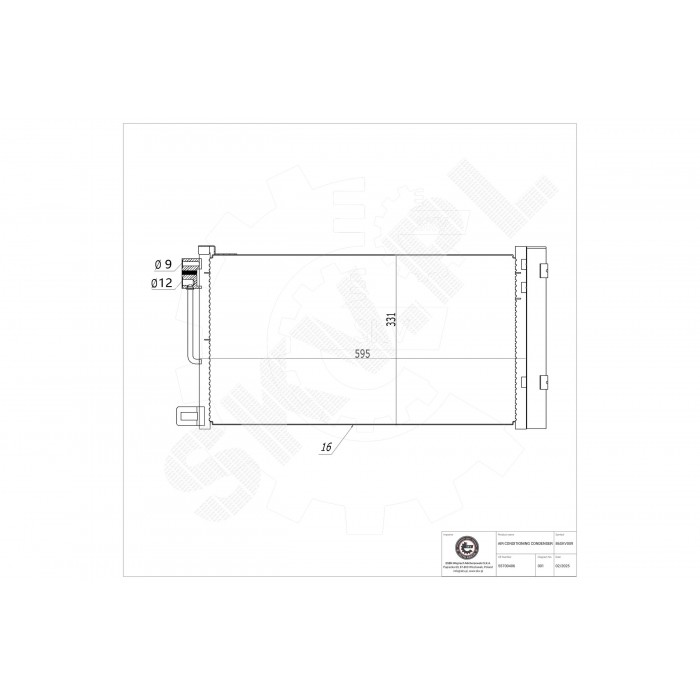 Condenseur de Climatisation Pour Peugeot Opel Fiat Alfa Romeo 6455GA 13310103
